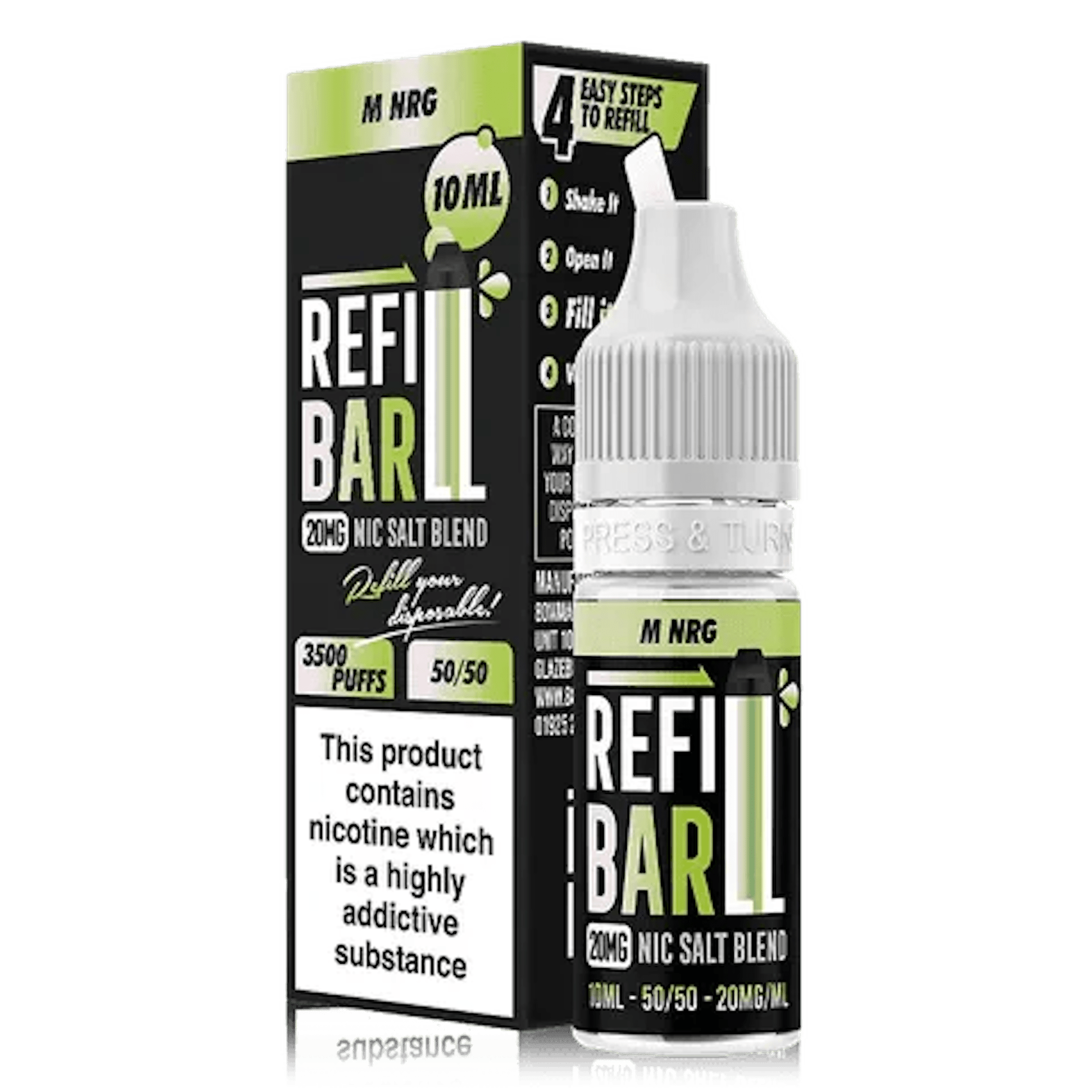 Refill Bar - M NRG 10ml - Electromist.co.ukE LiquidRefill Bar