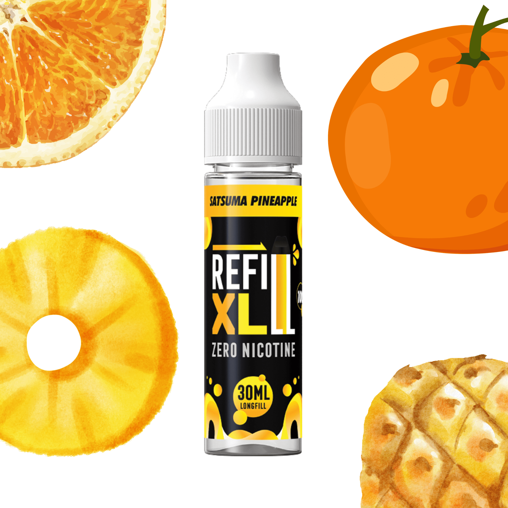 Refill XL – Satsuma Pineapple 30ml - Electromist.co.ukRefill