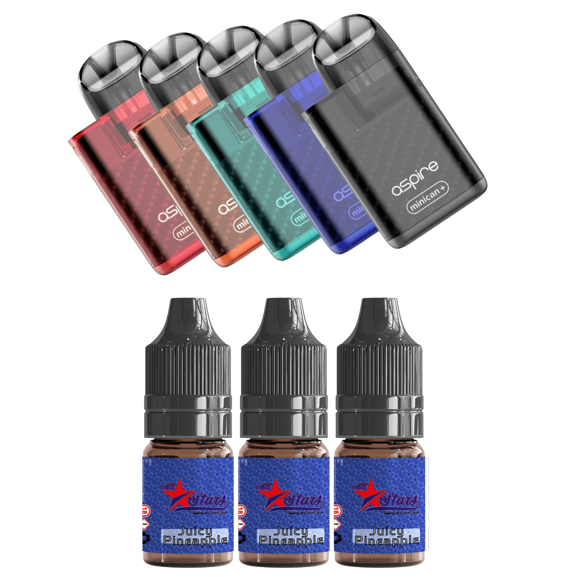 Minican Kit + 3 x 10ml All Stars Bundle - Electromist.co.ukBundlesElectro Bundles