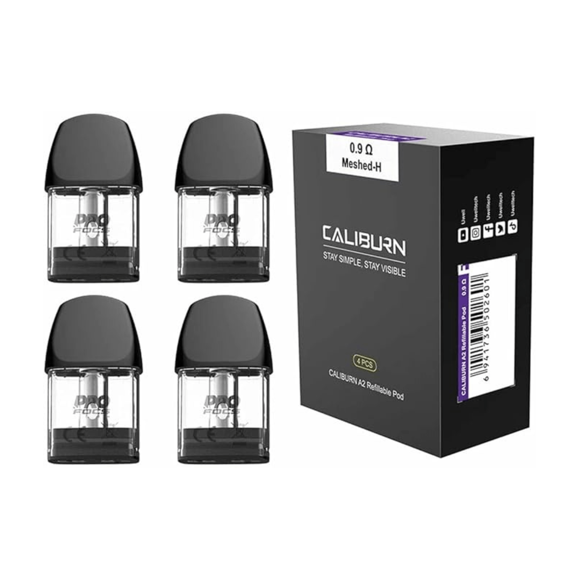 Uwell Caliburn A2 Pods 0.9ohm (single) - Electromist.co.ukpodsUwell