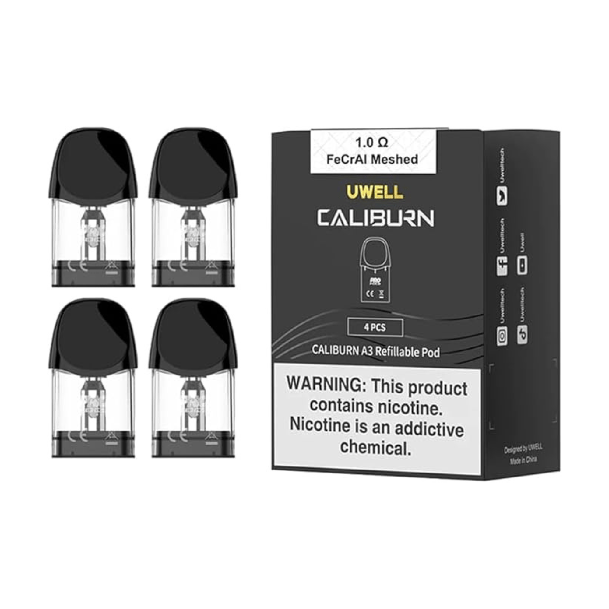Uwell Caliburn A3 Pods 1.0ohm (single) - Electromist.co.ukpodsUwell