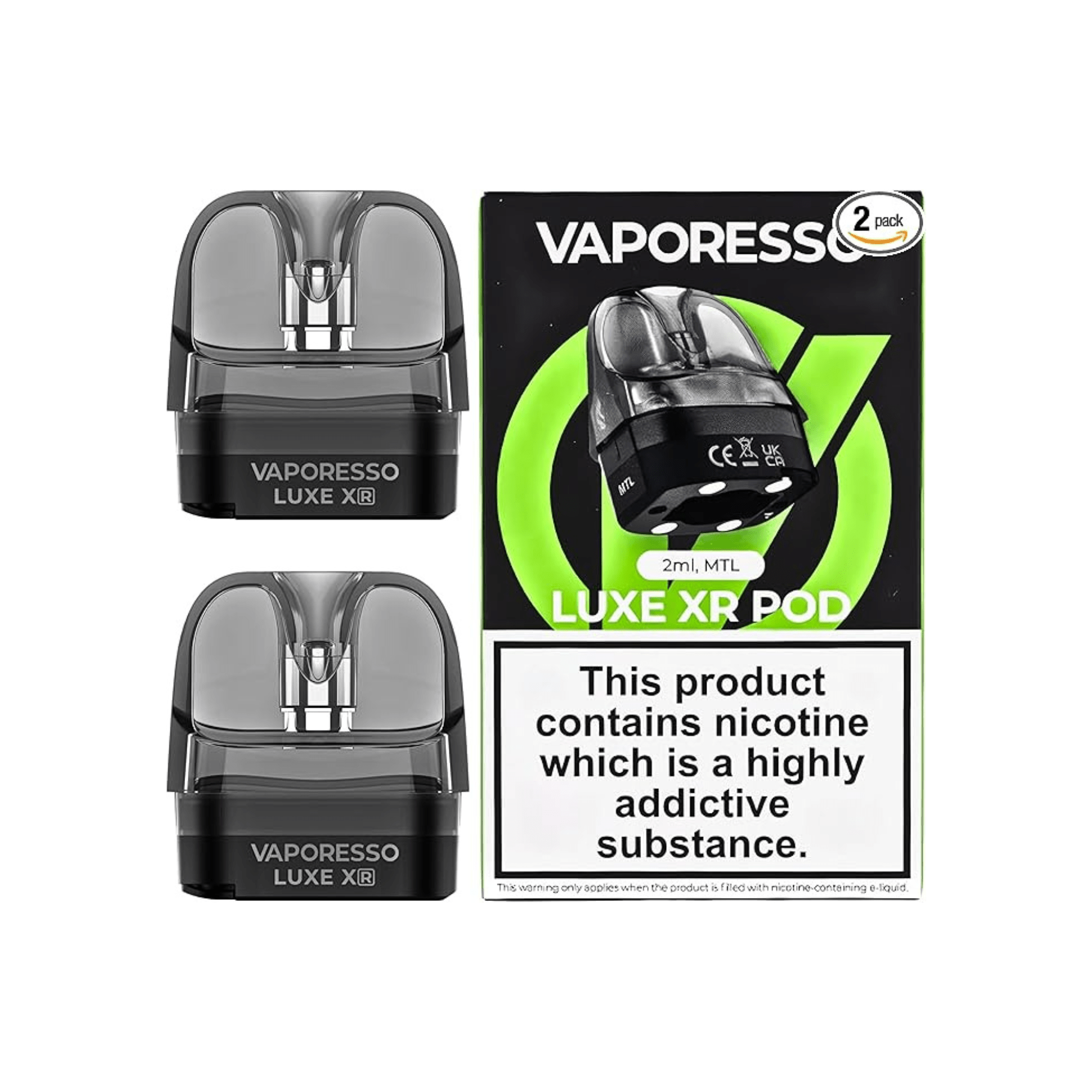 Vaporesso LUXE XR Empty Pods (MTL) 2ml. (pack of 2) - Electromist.co.ukpodsVaporesso
