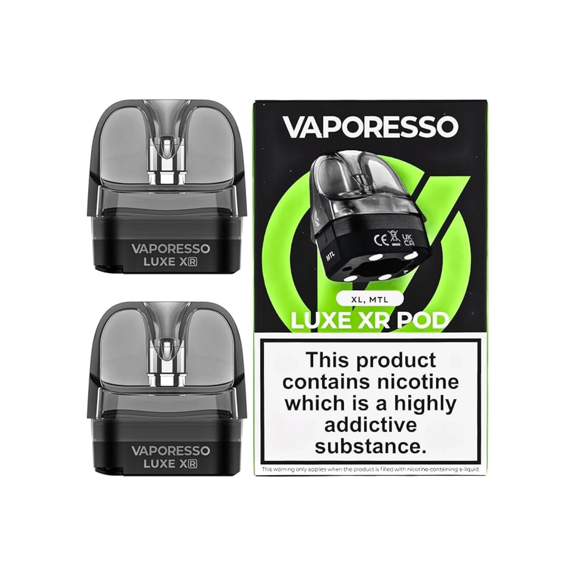 Vaporesso LUXE XR Empty Pods (MTL) XL. (pack of 2) - Electromist.co.ukpodsVaporesso