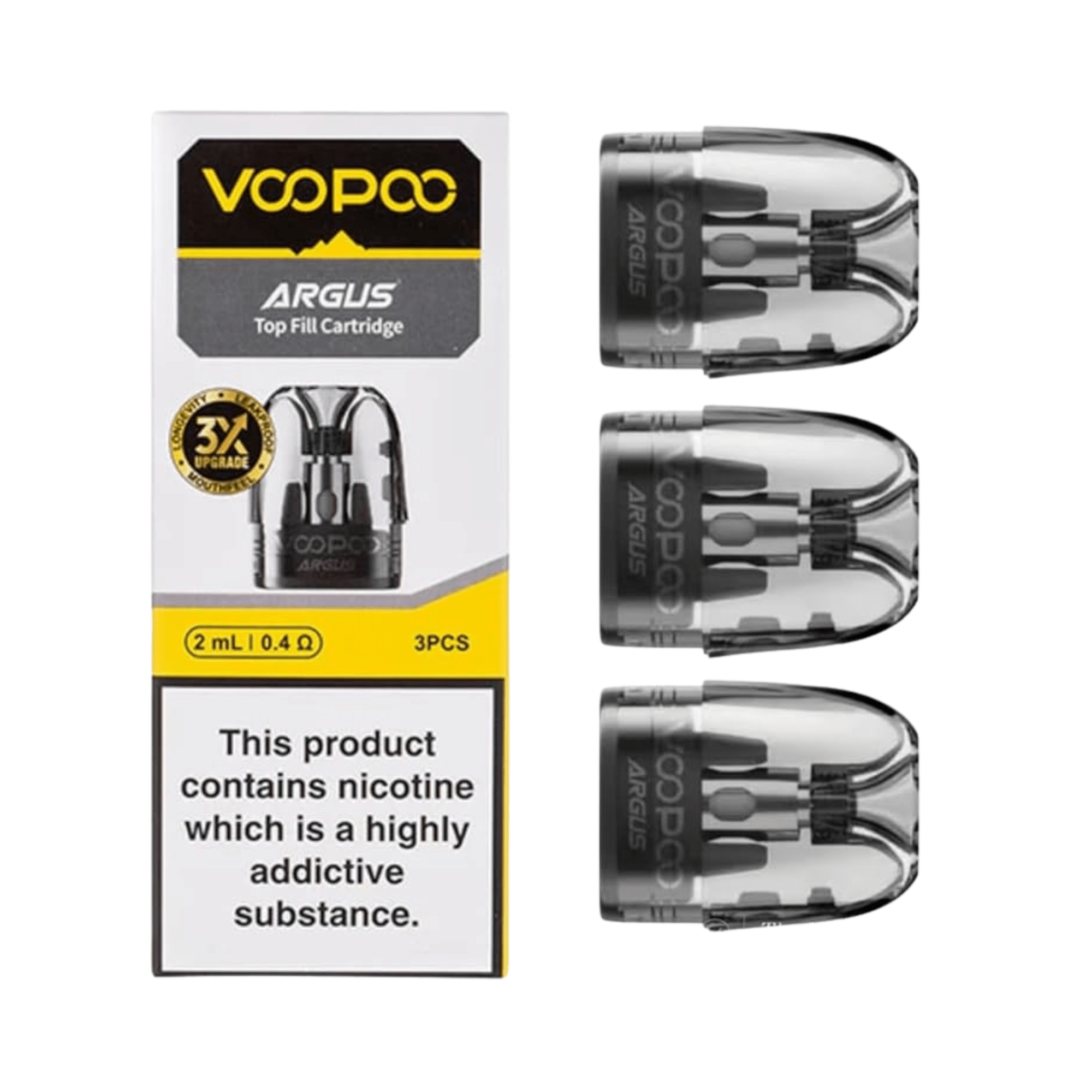 Voopoo Argus Top Fill Cartridge 0.4ohm (Single) - Electromist.co.ukpodsVoopoo