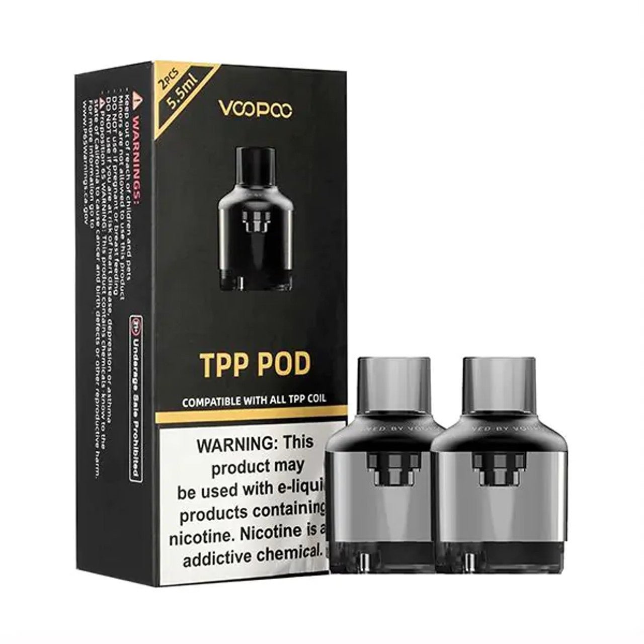Voopoo TPP Pods 5.5ml Black (pack of 2) - Electromist.co.ukpodsVoopoo