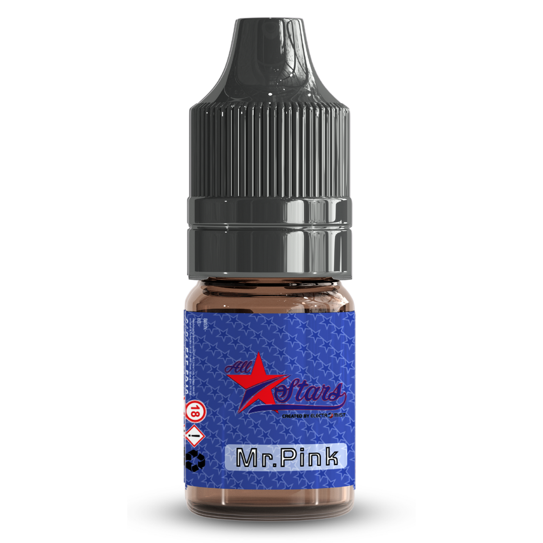 All Stars E-Liquid from the vape brand you can trust, Electromist, . Get your taste buds ready for a flavour sensation, Mr Pink. Nicotine Content: 6mg/12mg/18mg Products may contain nicotine. For over 18s Only ejuice, vape pen, eliquid, e cigarette, 10ml, vaping, cloud, PG, VG, 60/40, vape liquid, Flavour, TPD