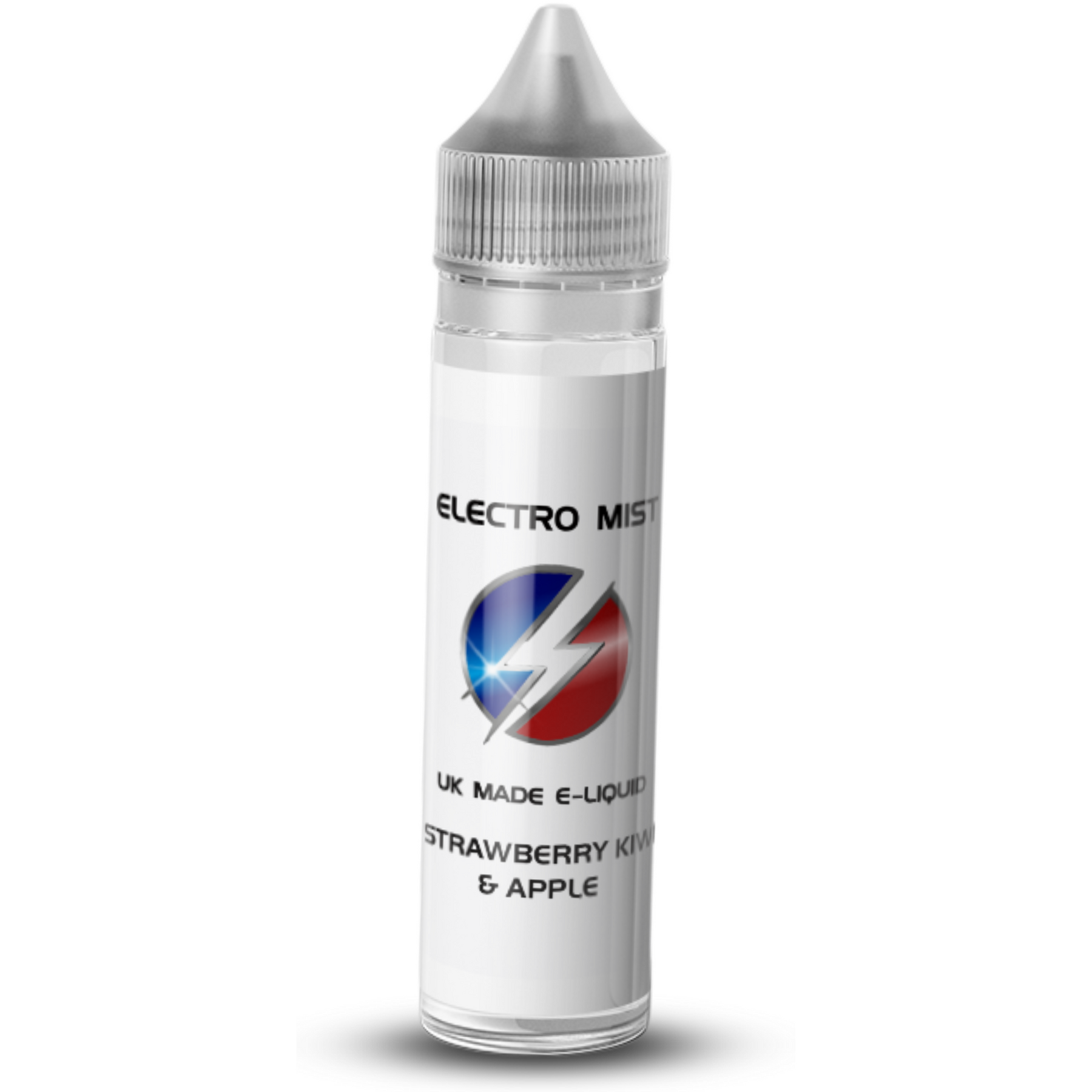 Electromist 50ml, the brand that you can trust for amazing flavour. Get your taste buds ready for a Strawberry Kiwi & Apple flavour sensation. 0mg Nicotine. ejuice, vape pen, eliquid, e cigarette, 50ml, vaping, PG, VG, 70/30, vape liquid, Flavour, Strawberry Kiwi & Apple, cloud.