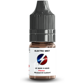 Electromist, the e-liquid brand you can trust. Get your taste buds ready for a flavour sensation, Rhubarb & Custard. Nicotine Content: 3mg/6mg/12mg. Products may contain nicotine. For over 18s Only ejuice, vape pen, eliquid, e cigarette, 10ml, vaping, cloud, PG, VG, 60/40, vape liquid, Flavour