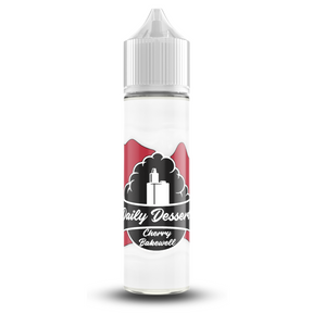 Daily Dessertz 50ml, the brand that you can trust for amazing flavour. Get your taste buds ready for a Cherry Bakewell flavour sensation. 0mg Nicotine. ejuice, vape pen, eliquid, e cigarette, 50ml, vaping, PG, VG, 70/30, vape liquid, Flavour, Cherry Bakewell, cloud.