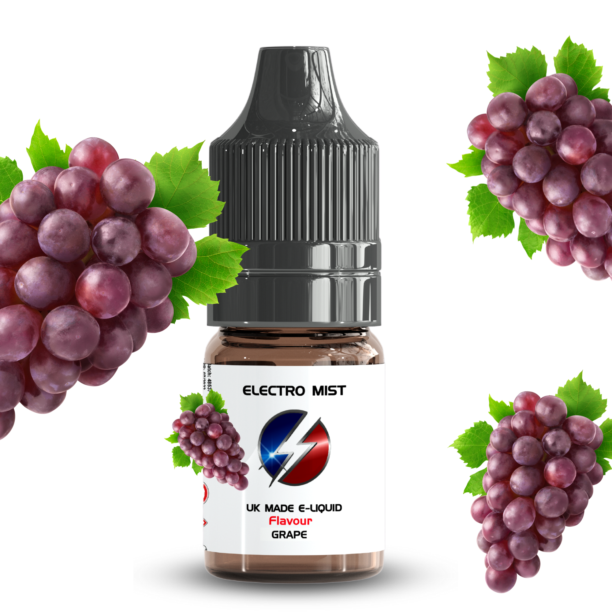 Electromist, the e-liquid brand you can trust. Get your taste buds ready for a flavour sensation, Grape. Nicotine Content: 3mg/6mg/12mg. Products may contain nicotine. For over 18s Only ejuice, vape pen, eliquid, e cigarette, 10ml, vaping, cloud, PG, VG, 60/40, vape liquid, Flavour