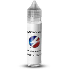 Electromist 50ml, the brand that you can trust for amazing flavour. Get your taste buds ready for a Smooth Tobacco flavour sensation. 0mg Nicotine. ejuice, vape pen, eliquid, e cigarette, 50ml, vaping, PG, VG, 70/30, vape liquid, Flavour, Smooth Tobacco, cloud.