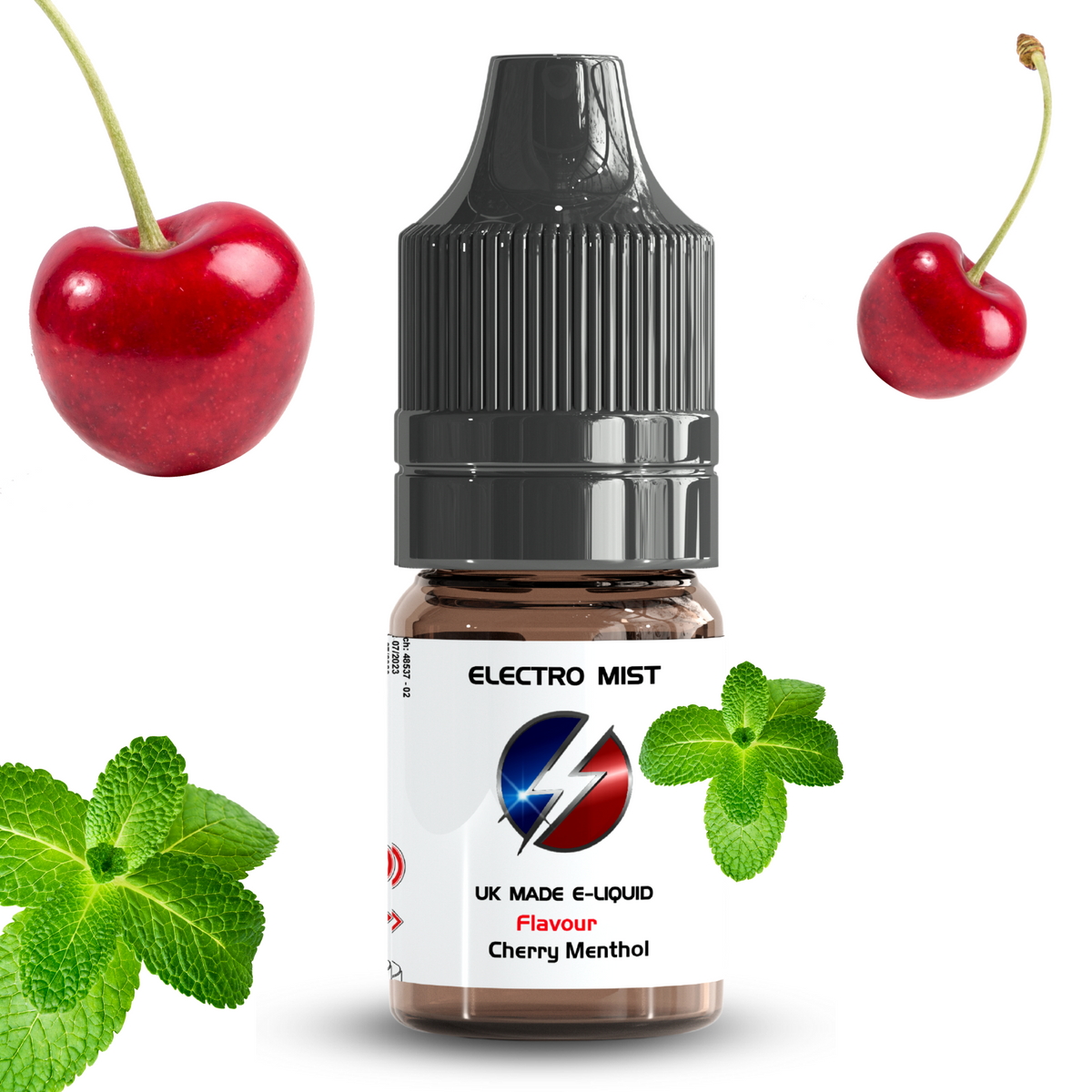 Electromist, the e-liquid brand you can trust. Get your taste buds ready for a flavour sensation, Cherry Menthol. Nicotine Content: 3mg/6mg/12mg. Products may contain nicotine. For over 18s Only ejuice, vape pen, eliquid, e cigarette, 10ml, vaping, cloud, PG, VG, 60/40, vape liquid, Flavour