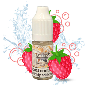 All Stars Salts from the vape brand you can trust, Electromist, . Get your taste buds ready for a flavour sensation, Raspberry Fizz. Nicotine Content: 6mg/12mg/18mg Products may contain nicotine. For over 18s Only ejuice, vape pen, eliquid, e cigarette, 10ml, vaping, cloud, PG, VG, 60/40, vape liquid, Flavour, TPD