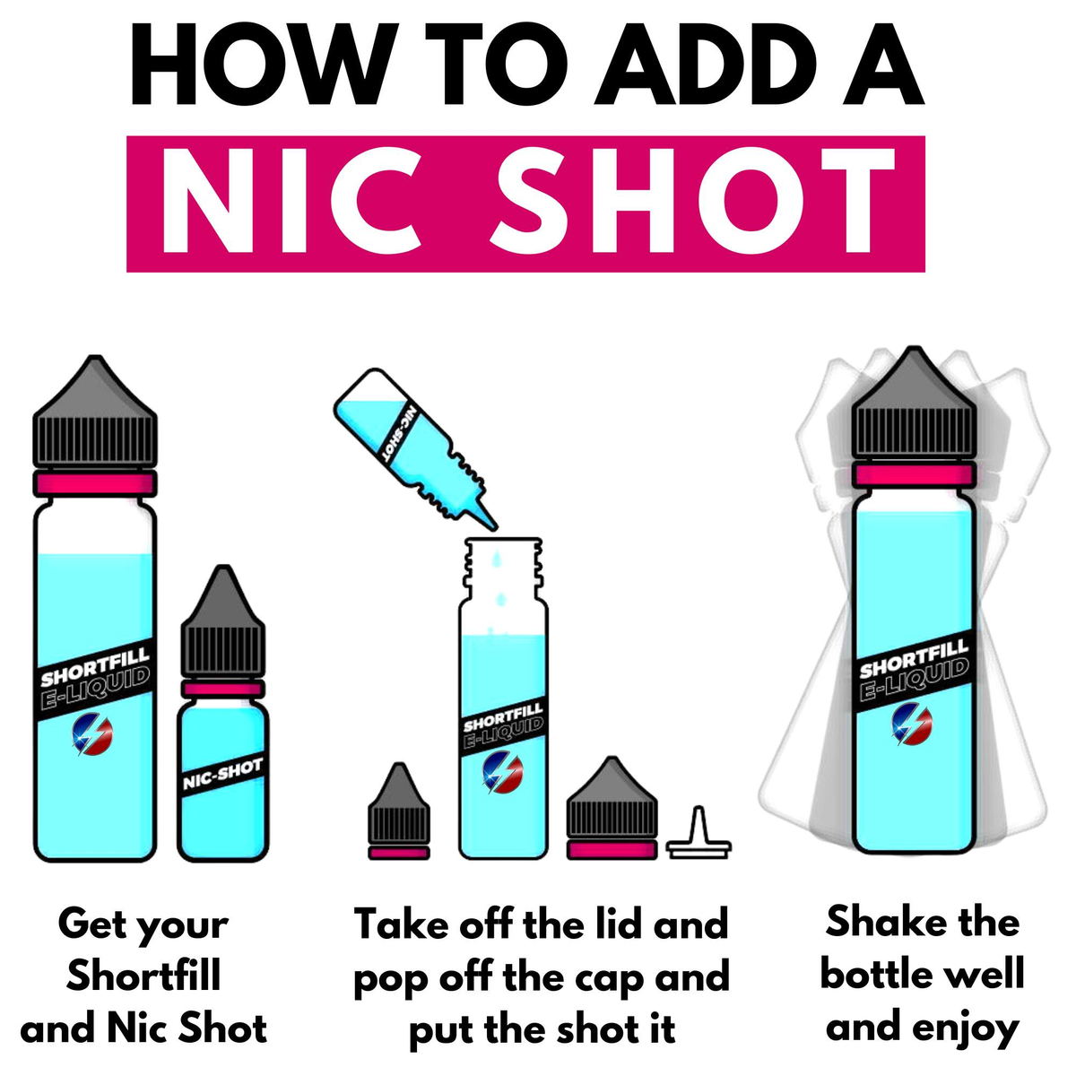 How to add a nic shot to a shortfill