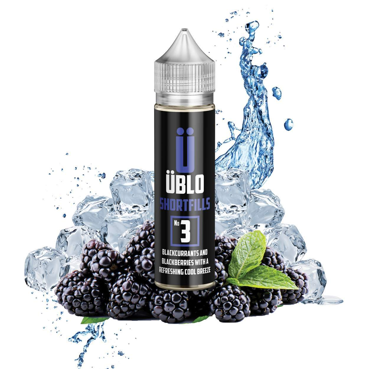 Ublo No3 - 50ml E-liquid-Ublo-50ml,80/20,Blackberry,Blackcurrant,Ublo