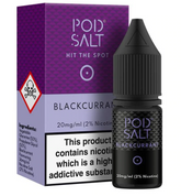 pod salt, pod salt blackcurrant, blackcurrant, 10ml, 20mg, 11mg, eliquid