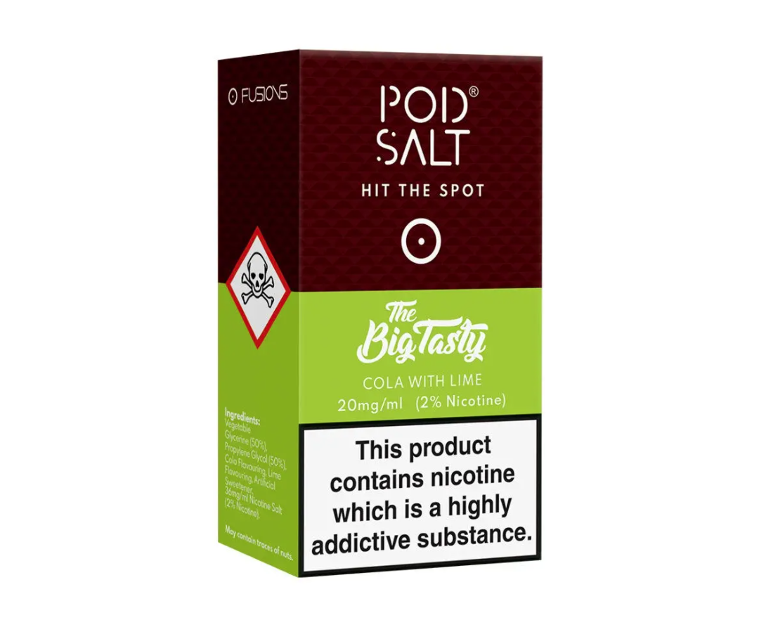 pod salt cola, pod salt cola with lime, lime, 10ml, 11mg, 20mg, eliquid