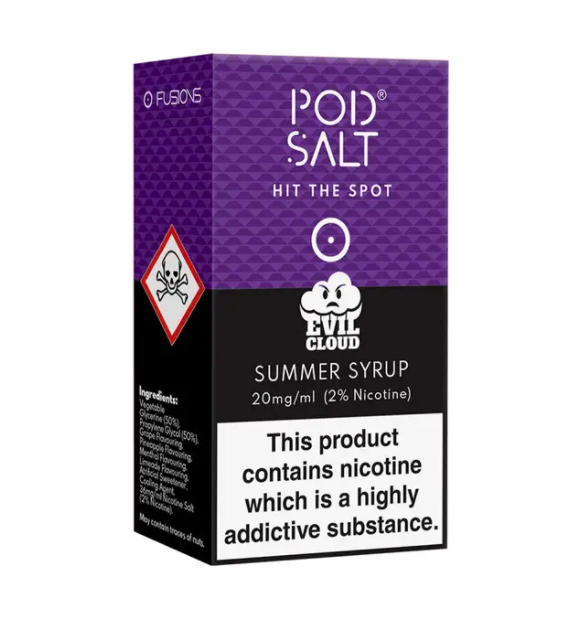 pod salt, summer syrup, 10ml, 11mg, 20mg, eliquid, pod salt purple